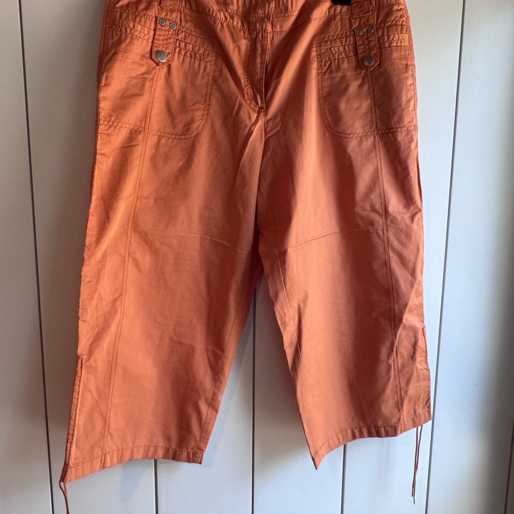 LOFT Orange Cargo Shorts Vibrant and Versatile